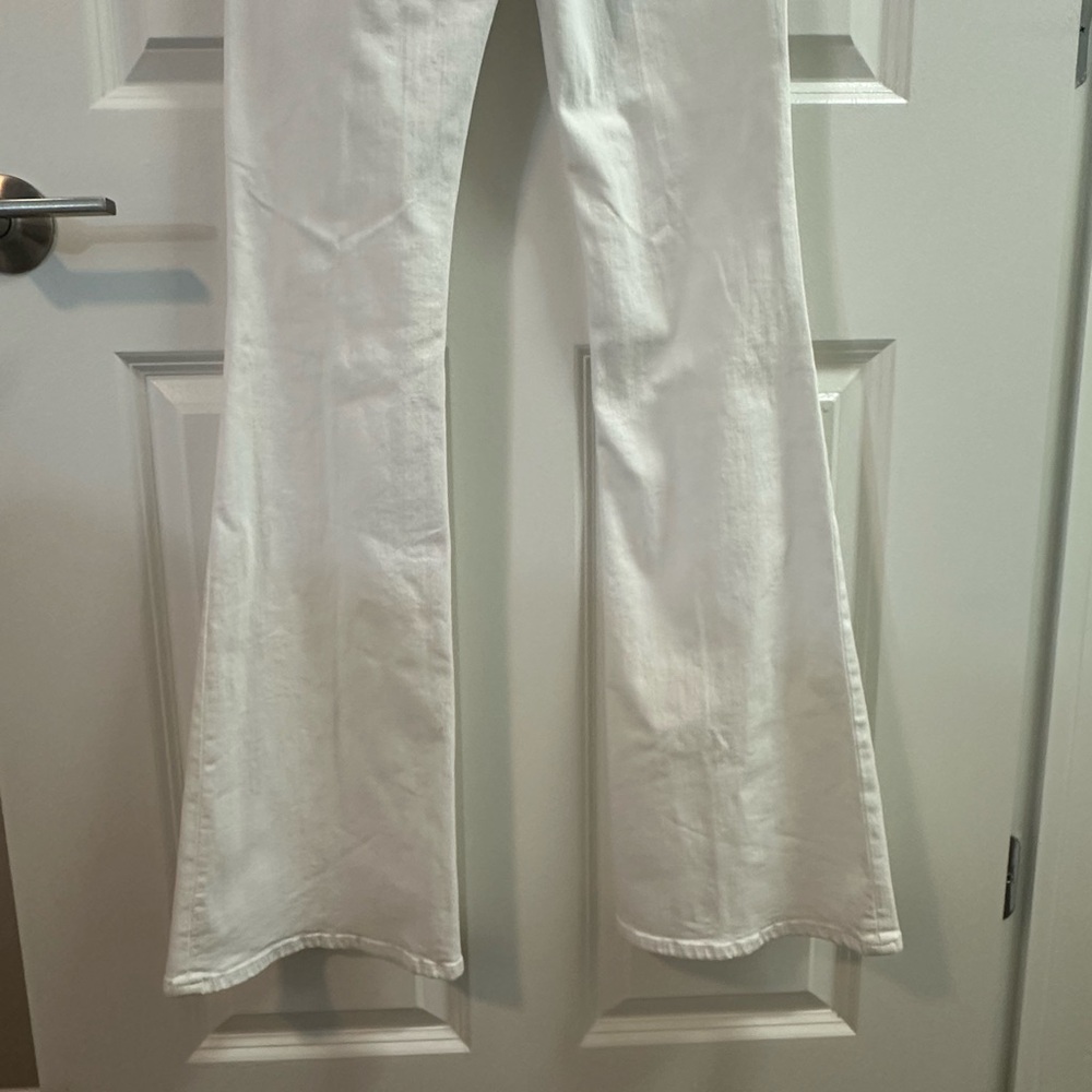 Frame Denim Le High Flare in White - Picture 3 of 6